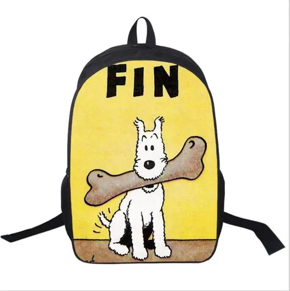 3 Cartoon Tintin Adventure / Popeye The Sailor Backpack For Teenagers Girls Boys School Backpacks Children School Bags Women Bag - Цвет: 3