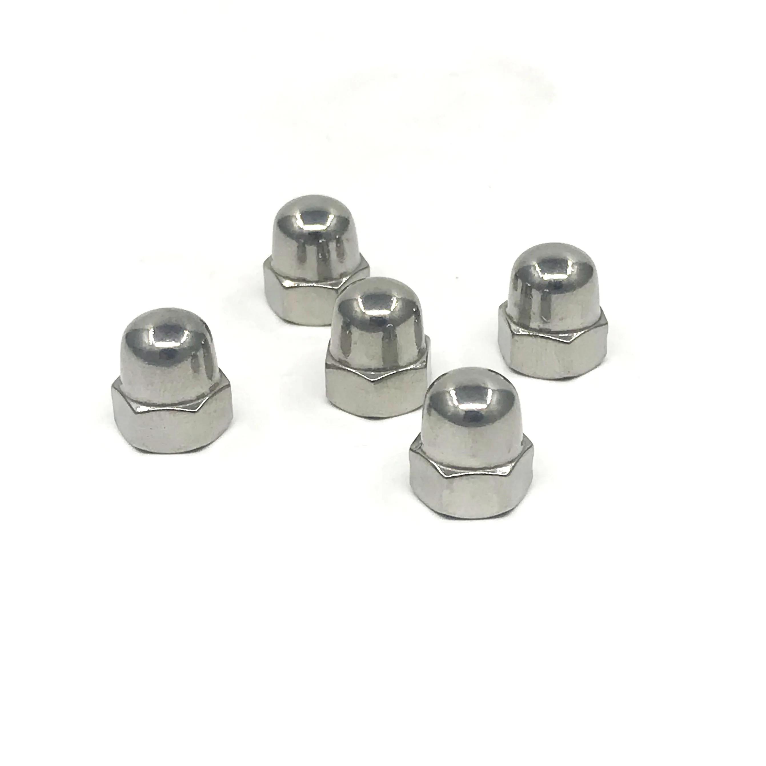 M10/M12/M14/M16/M20 304 Нержавеющая сталь глухая гайка с круглой головкой, декоративная наволочка для Гайка Метрическая шестигранные гайки