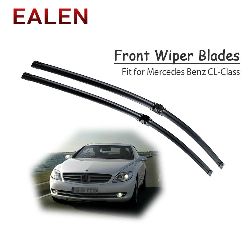 EALEN For Mercedes Benz CL Class W215 W216 CL 500 55 63 65 AMG Original Accessories 1Set Rubber Car Front Wiper Blade Kit