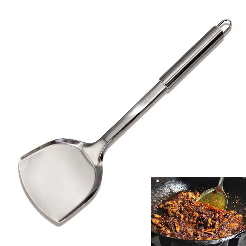 13 ''33 см кухонные лопатки кулинарная лопатка из нержавеющей стали, посуда для жарки, лопата, ложка для повара, кухонная утварь