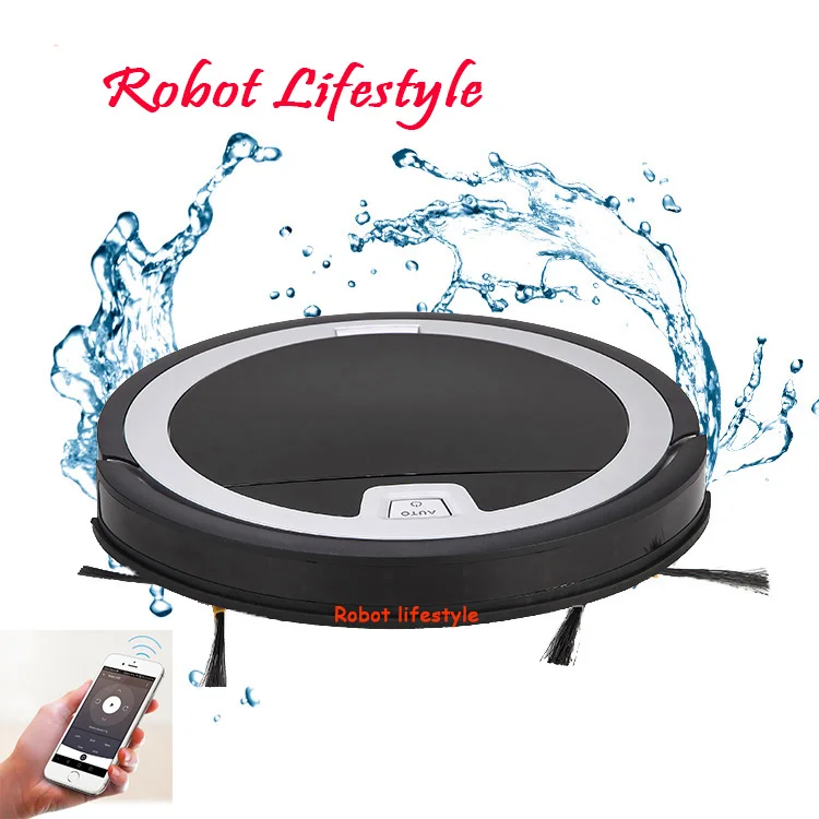 Ultra thin but powerful APP control smart water filtration cyclone vacuum cleaner list RL-KRV310