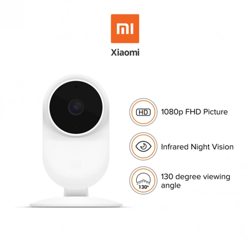 

Original Xiaomi Mijia Mi Home Security Smart IP Camera 1080P Wi-Fi Wifi Wireless 130 Degree Wide Angle Night Vision