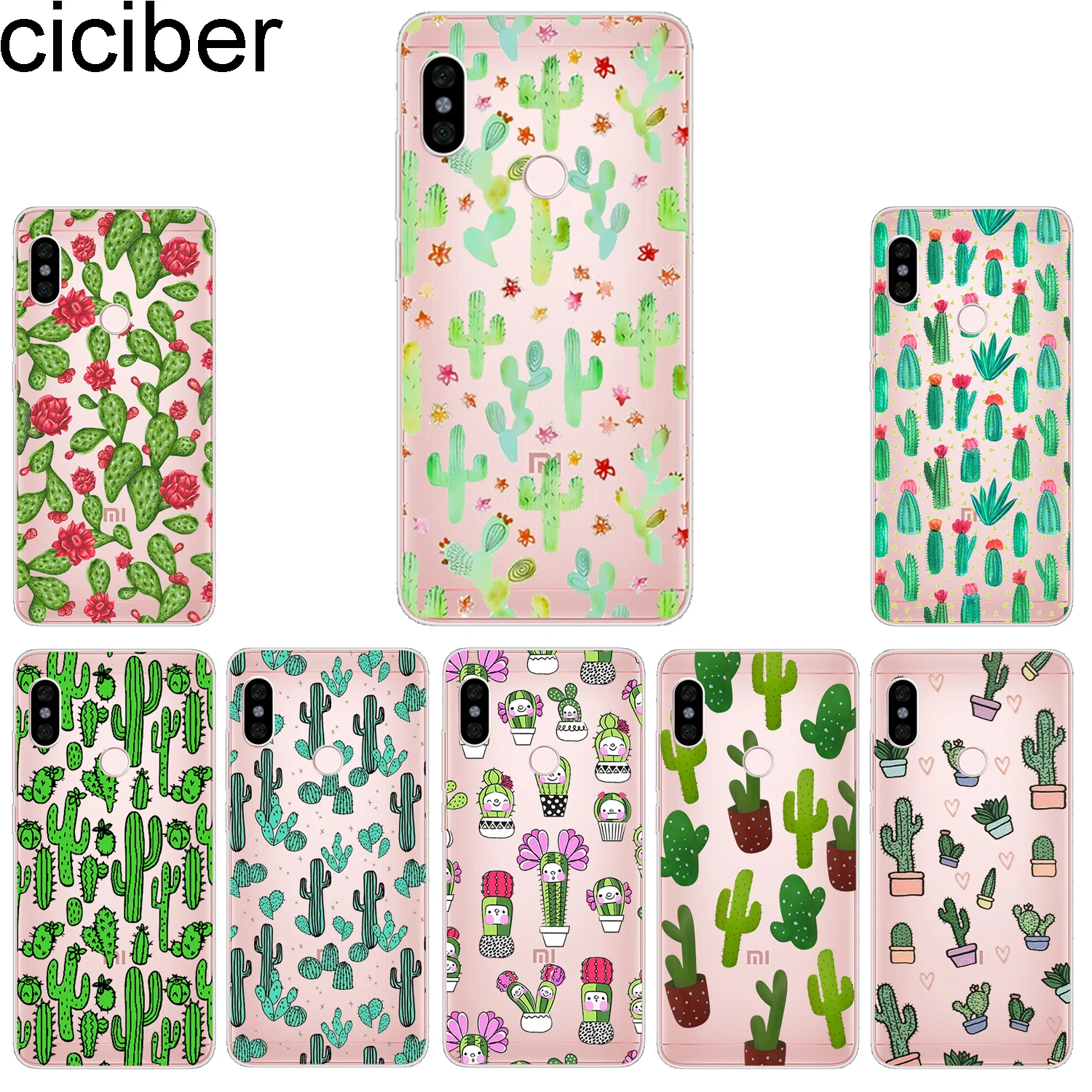 

ciciber Phone Case for Xiaomi Mix Max 3 2 2s Soft Back Cover for Xiaomi Mi A2 9 8 6 5 F1 A1 5X 6X 5c 5s Lite Plus Pro SE Cactus