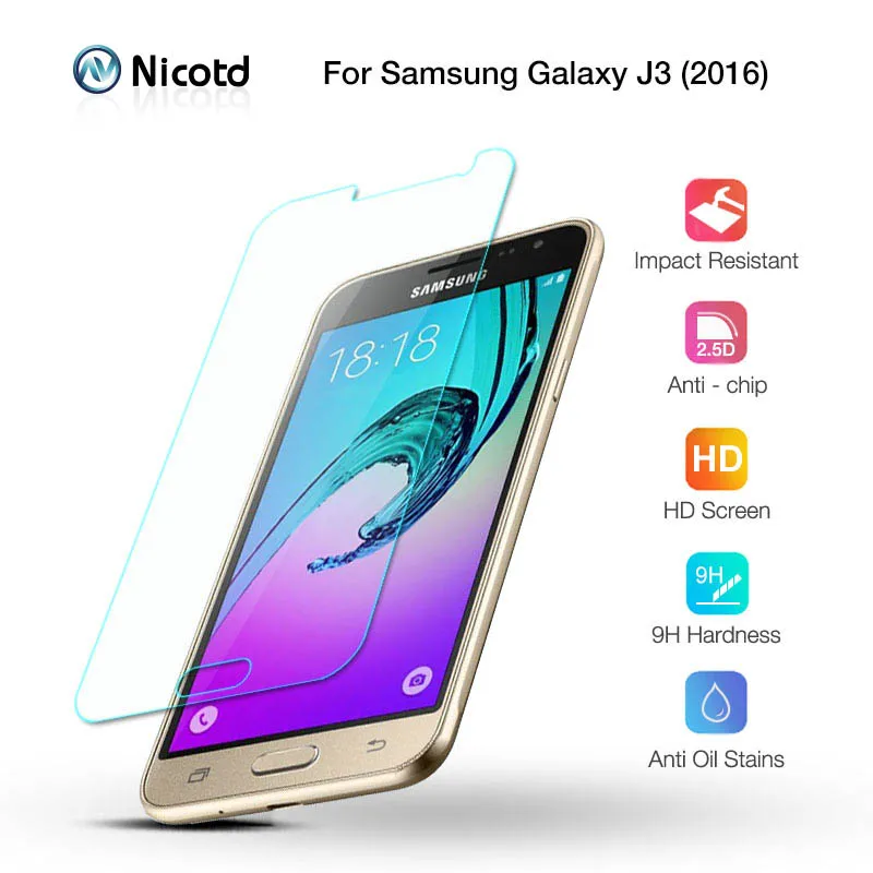 

Tempered Glass For Samsung Galaxy J3 2016 Screen Protective Film For Samsung Galaxy J320FN J320F J320G J320M J320A J320V J320P