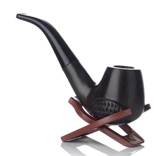 Новое поступление, черное дерево, сырье, деревянный ручной работы, специальный фильтр, трубка для табака, сигарет, курительная трубка, фильтр, подарок LH0131