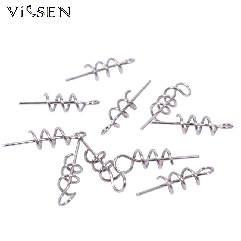 Vissen 100pcs / lot Мягкий фиксатор пружины блокировки Pin Крюк и мягкая приманка