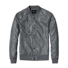 Мужская куртка из экокожи SIMWOOD, модное повседневное пальто на молнии, модель P61691, брендовая верхняя одежда на осень