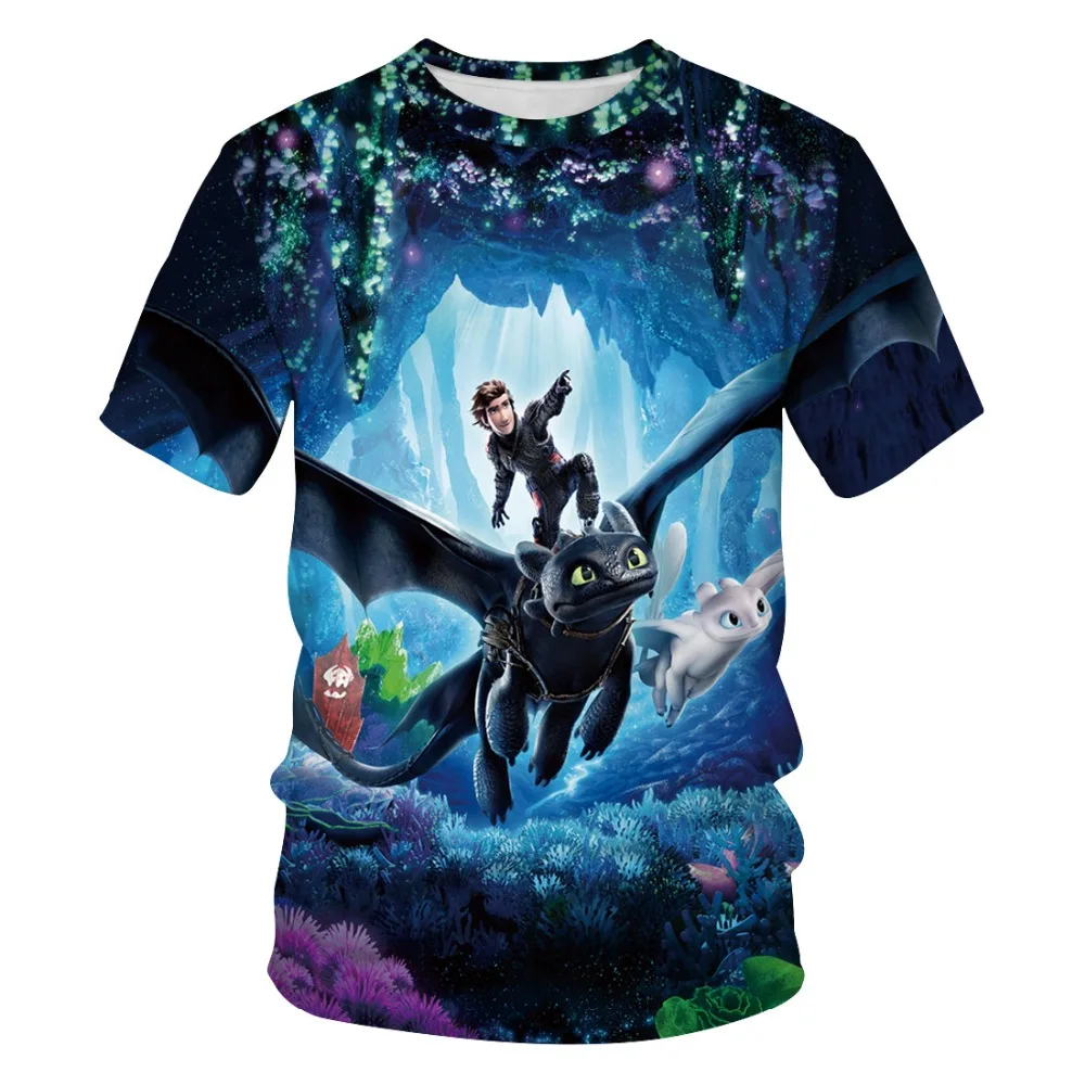 Fashion Men Women T Shirt Tops Tees How to Train Your Dragon The Hidden