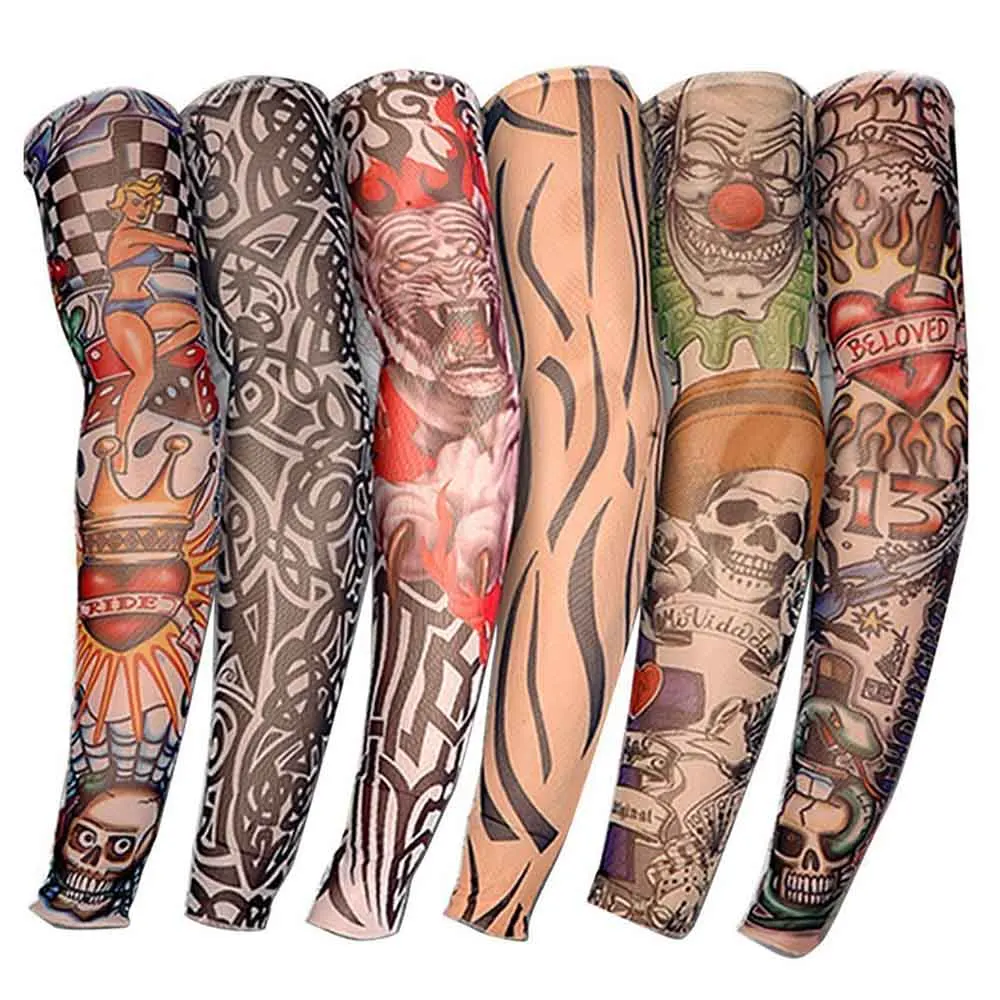 

Men Women Fake tatto flash tatoo Waterproof Temporary Tattoo Sticker Body Art full arm large size sleeve tatoo Army Warrior