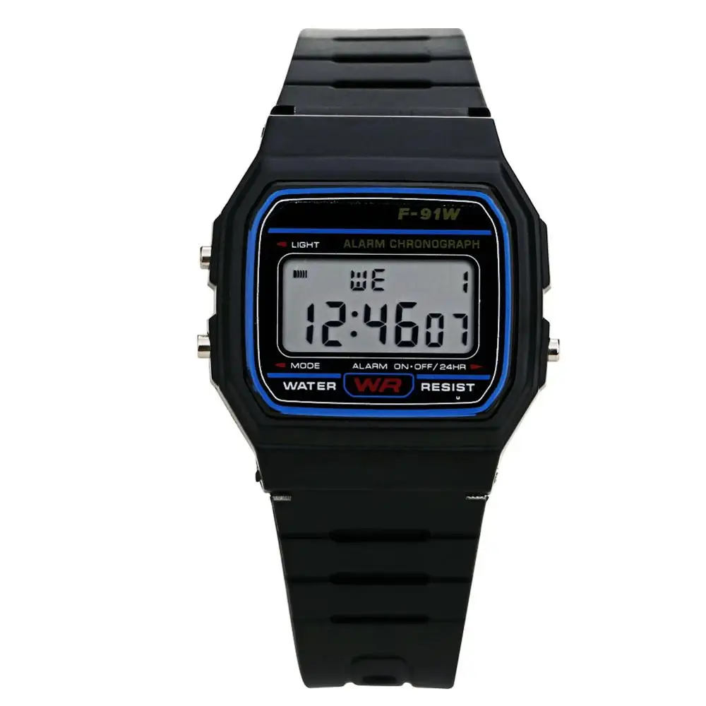 Мужские спортивные часы, водонепроницаемые, задний светильник светодиодный, цифровые спортивные часы с хронографом, двойные наручные часы для подарка - Цвет: 01