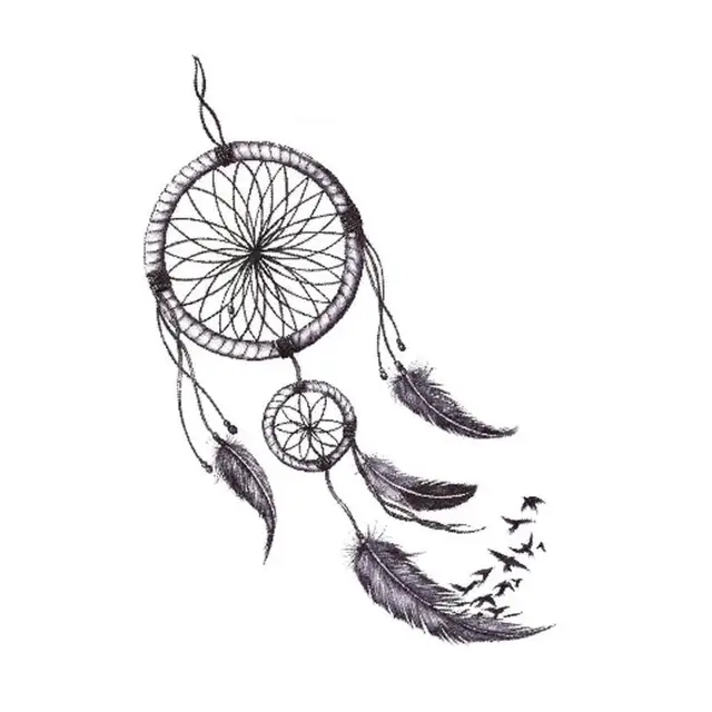 Temporary Tattoos Body Art Fake Dreamcatcher Tattoo Stickers Waterproof