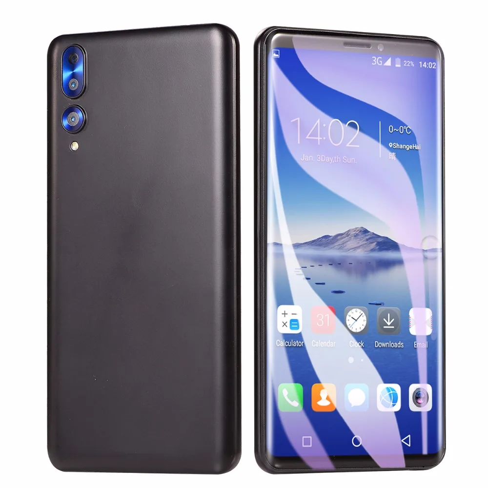 DHL, быстрая, сотовый телефон GuoPhone P20 Pro, четыре ядра, Android 6,0, 5,8 дюймов, ips, 854x480, 512 МБ ram, 4 Гб rom, две sim-карты, две камеры