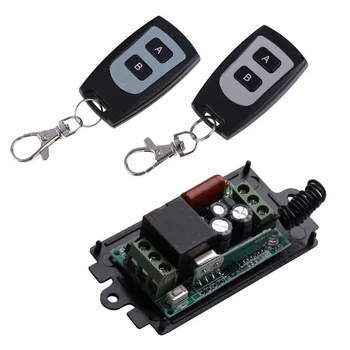 

1Pc 220V 10A Relay 1CH Wireless RF Remote Single Way Control Switch 1 Transmitter + 2 Receiver 315MHz Remote Controller