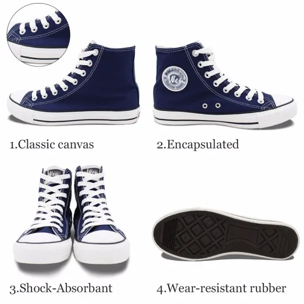 Вэнь ручная роспись высокие синие парусиновые туфли на заказ предлагаем фотографии, которые вы хотели бы получить в соответствии со сложностью