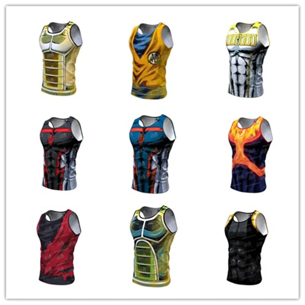 

New Qilong Zhu Wukong Men's Training vest for Fast-drying and Sleeveless Sports Clothes