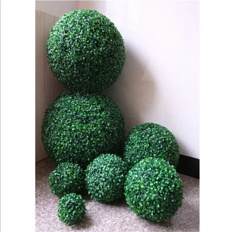 Plastic Topiary 30cm Tree Leaf Effect Ball Hanging Home Garden Decoration Hot