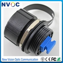 ODVA SC SX волоконно-оптический адаптер, IP67 ODVA-SC Переборки адаптер с пылезащитной крышкой, открытый IP65/IP67 SC оптический Волоконно-оптический водонепроницаемый разъем