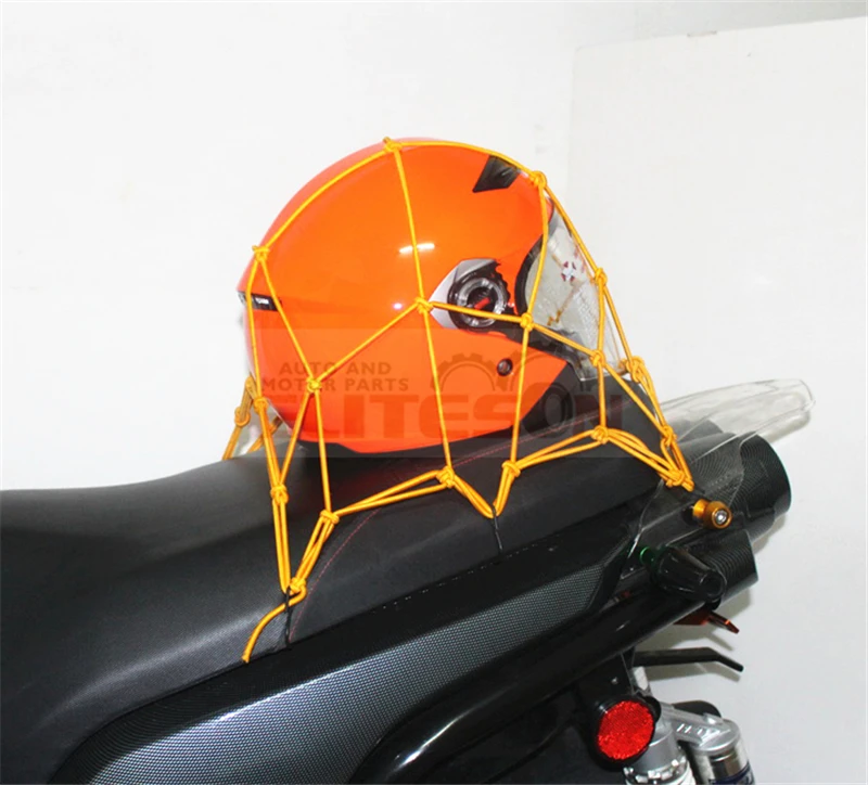 Высококачественный мотоциклетный багажный шлем с сеткой сетка 6 крючков 25 отверстий Универсальный Топливный бак сумка 40*400 см