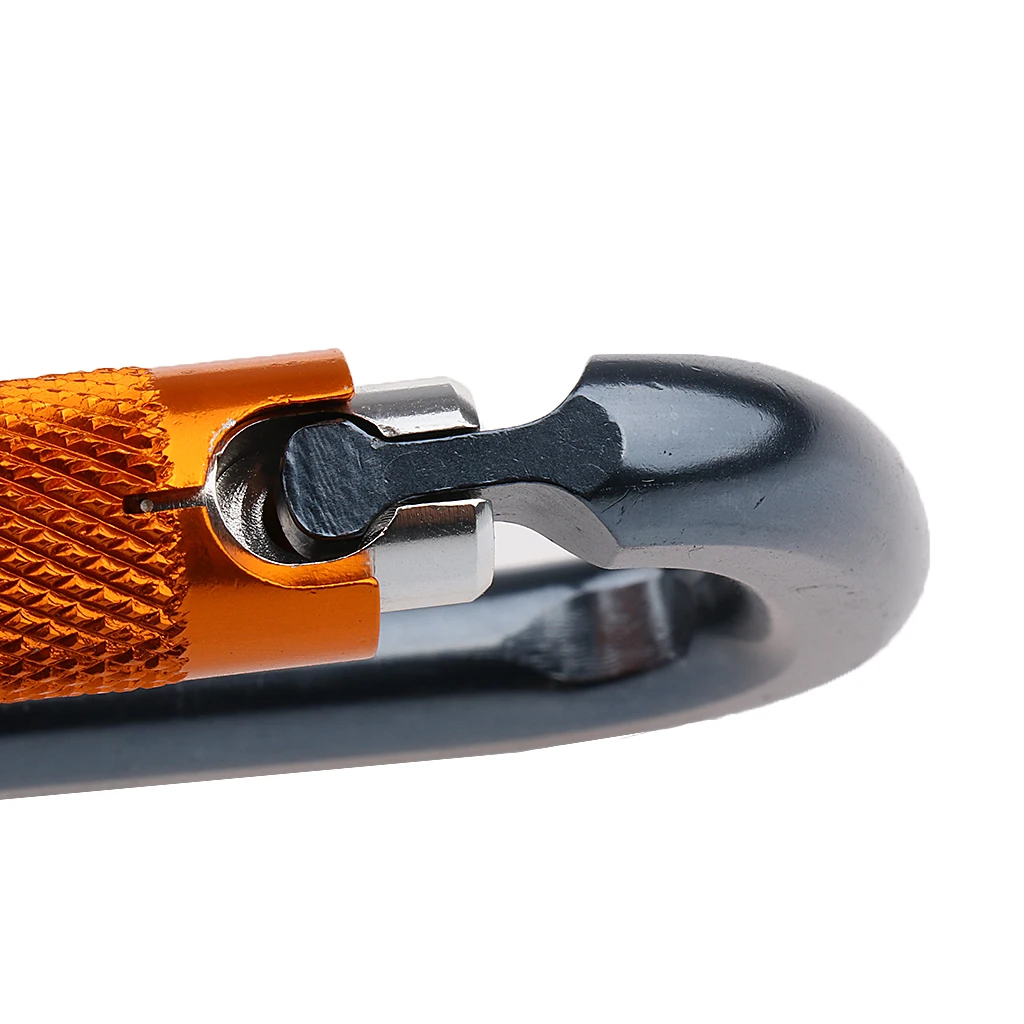 Najtaniej 28KN aluminiowy karabinek blokujący w kształcie litery D lekki mocny do wspinaczki górskiej wspinaczka skałkowa Trekking wspinaczka Accessorie