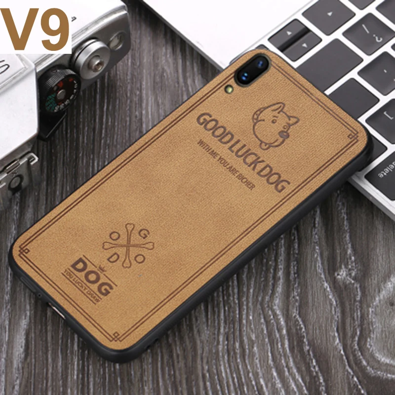 Чехол для vivo V9 чехол телефона милая ткань с изображением счастливой собаки +