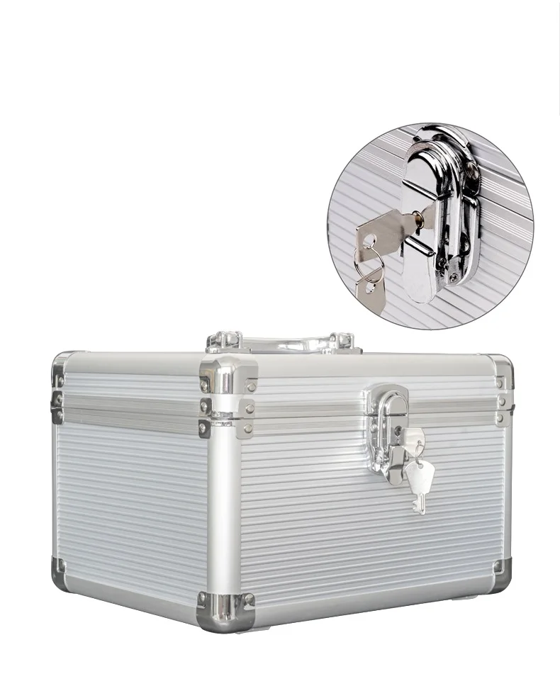 10 Bahía 35 pulgadas SSD/HDD Disco Duro protector de almacenamiento caja de transporte de aluminio