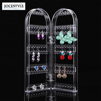 

Jewelry Display Acrylic Clear Holder 120 Hole Cosmetic Organizer Storage Makeup Case Cabinet Box Jewelry Display Holder