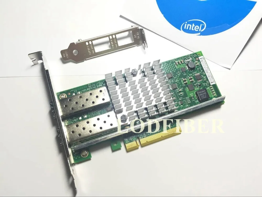 Intel 82599ES 10G X520-DA2 E10G42BTDA Ethernet Server Adapter /& 3m 10G SFP Line