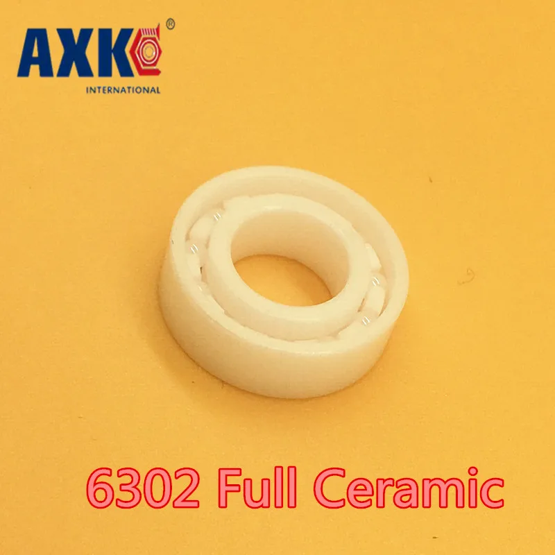 Axk 6302 Полный керамический подшипник(1 шт) 15*42*13 мм Zro2 материал 6302ce полностью из циркониевой керамики шарикоподшипники