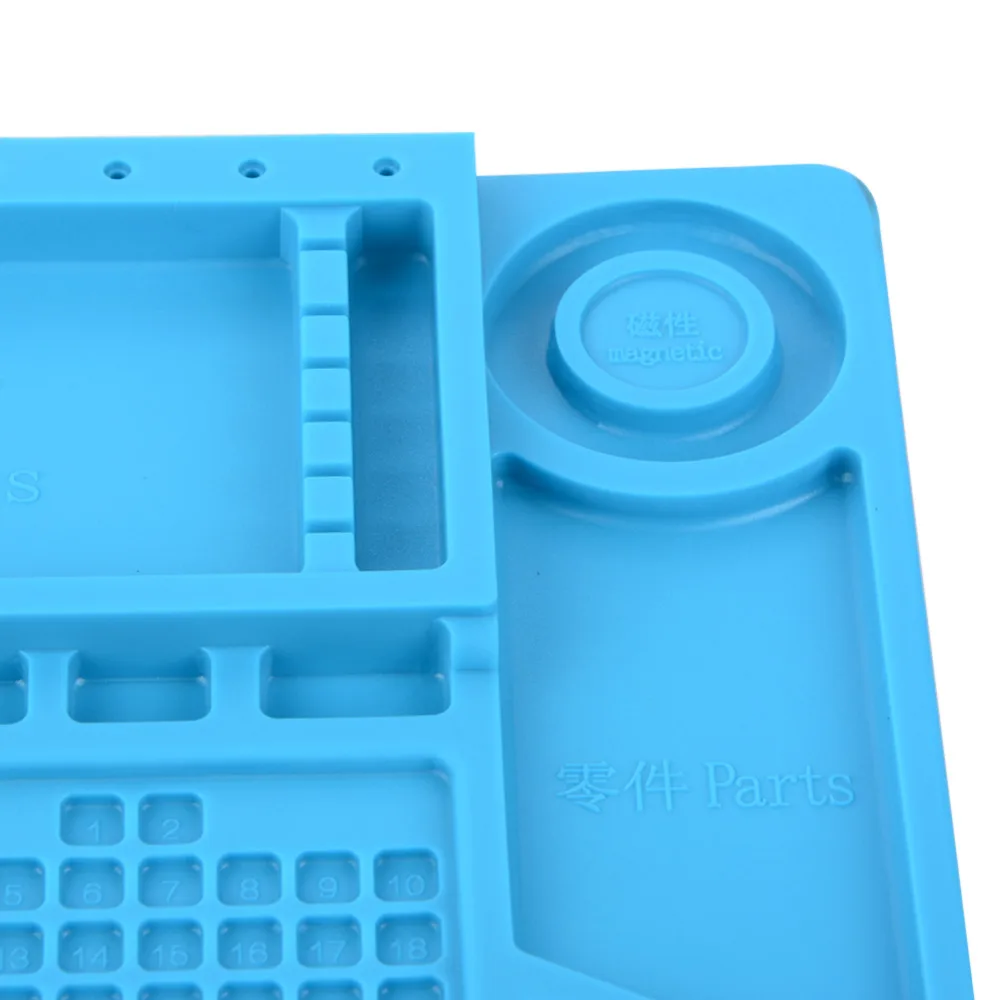  Desk Mat Heat Insulation Silicone Pad Maintenance Platform for BGA Soldering Repair Station with Ma