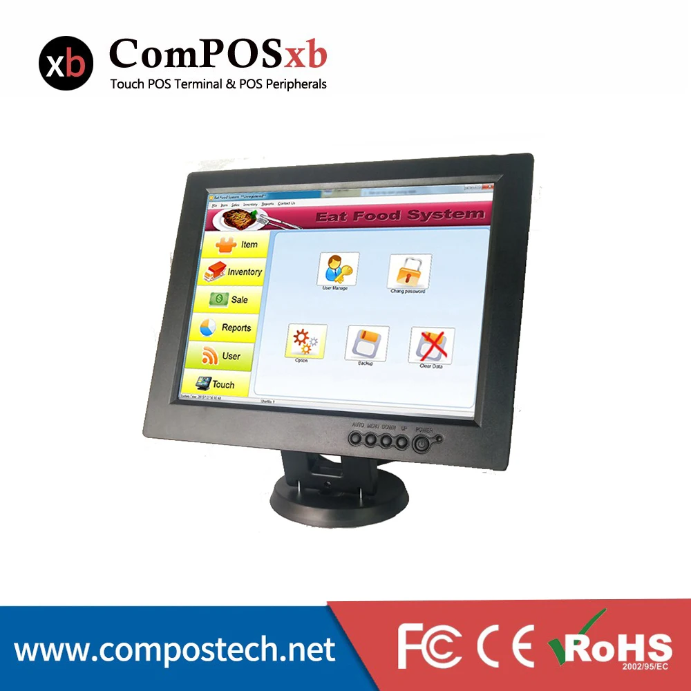 

free shipping 12inch LED Touch Screen POS System POS machine for retail shop TM1201
