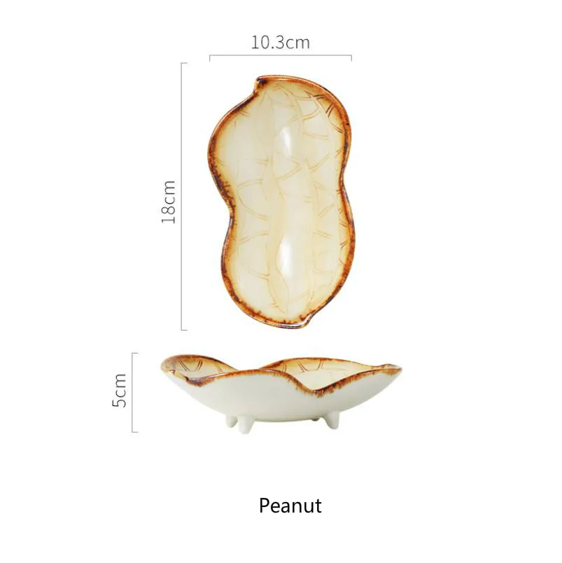 Бытовая креативная керамическая тарелка милые фруктовые тарелки тарелка для соевого соуса салатная тарелка Конфетница кухонные принадлежности - Цвет: 2