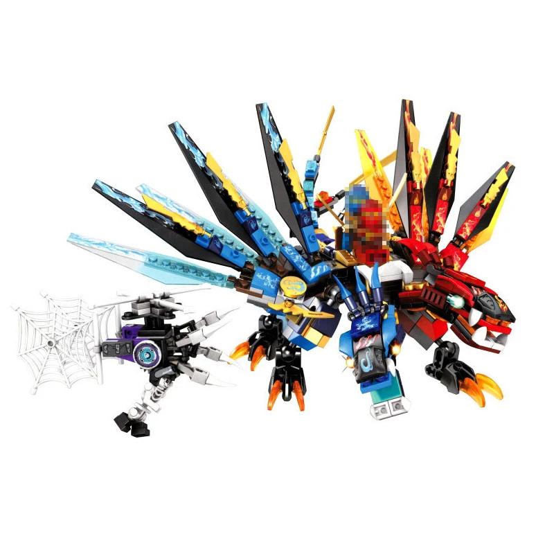 

Compatible with Lego Ninjagoes model 06049 426pcs building blocks Ninjago Double Headed Pterosaur Figure Bricks toy for children