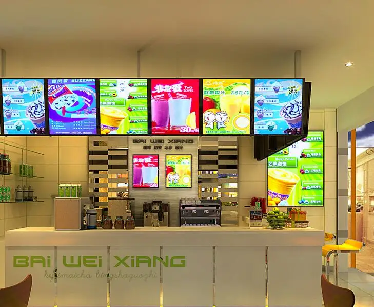 

(6 Gtaphics/column ) Frame Led Magnetic Light Box,Led Menu Frame Board ,Led Advertising Light Fast Food
