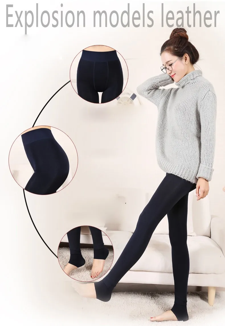 yoga leggings [DINGDNSHOW] Fashion Winter Leggings Adult Cotton Skinny Pants Fuzzy Wuzzy Warm Women Leggings Soild Thicken Women's Clothing workout leggings