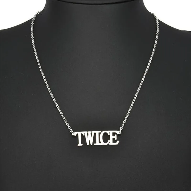 

KPOP EXO GOT7 TWICE BLACKPINK Choker Pendant Name Letter Necklace Chain Jewelry Accessories Women Boy Girl Fans Gifts