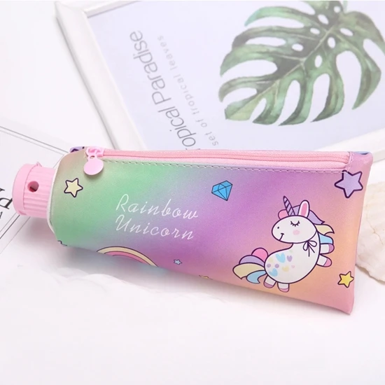 Чехол для карандашей astuccio kawaii unicorn pink estuche escolar piornik cartuchera para lapices trousse crayon cute estuches papeleria - Цвет: 2