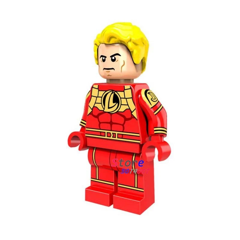 

Single star wars super heroes marvel dc comics Fantastic Four Human Torch building blocks models bricks toys for children kits