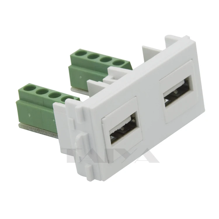 Настенный USB разъем Keystone с винтовым коннектором|keystone usb|usb wall platewall plate |