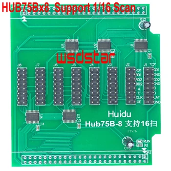 

HUIDU HUB75Bx8 8xHUB75B Support 1/16 Scan Support HD-A30 HD A30 HD-R500 HD R500 LED controller card 3pcs/lot
