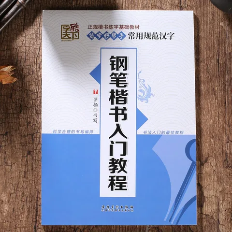 Curso de Caligrafia Libros em Kaishu para Iniciantes Chinesa Caderno Aprender Chinês Adultos Crianças Arte