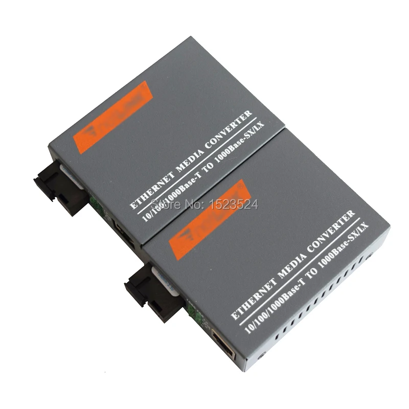 

10 Pairs/lot HTB-GS-03 A/B Gigabit Fiber Optical Media Converter 1000Mbps Single Mode Single Fiber SC Port 20KM
