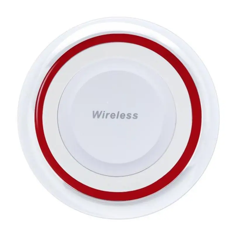 Sannysis 2016 Black White Pad Wireless Charging For Samsung Galaxy S7 / S7 Edge Smartphone qi charger Round USB Carregador 7