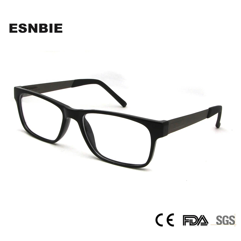 

ESNBIE TR90 Memory Optical Glasses Frame Men Unisex Women Reading Myopia Frame Rectangle Designer Retro Eyeglasses Frames