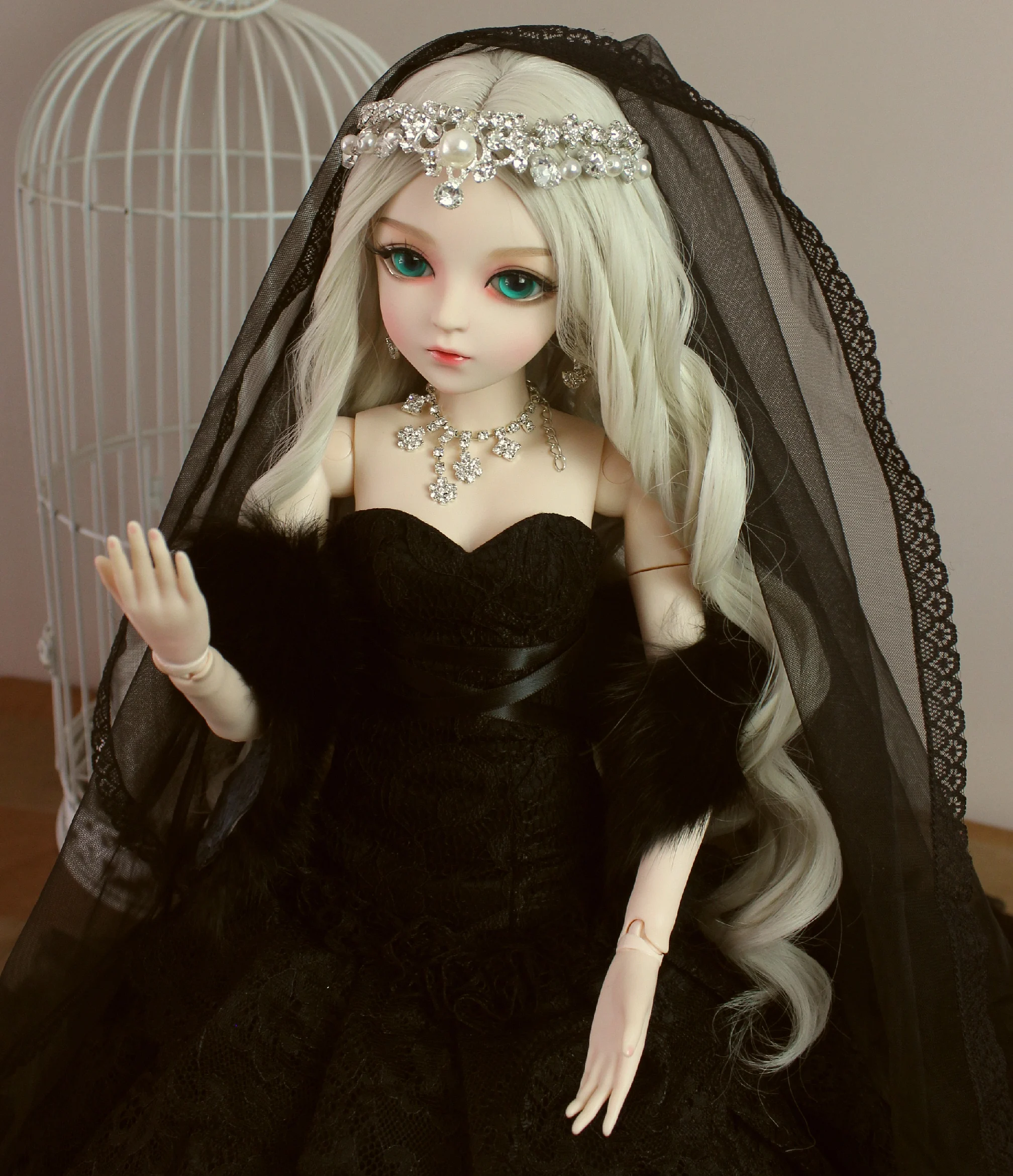BJD 1/3 шарнирная кукла подарки для девочек ручная роспись макияж fullset Лолита/кукла принцесса с торжественное платье Звездная ночь
