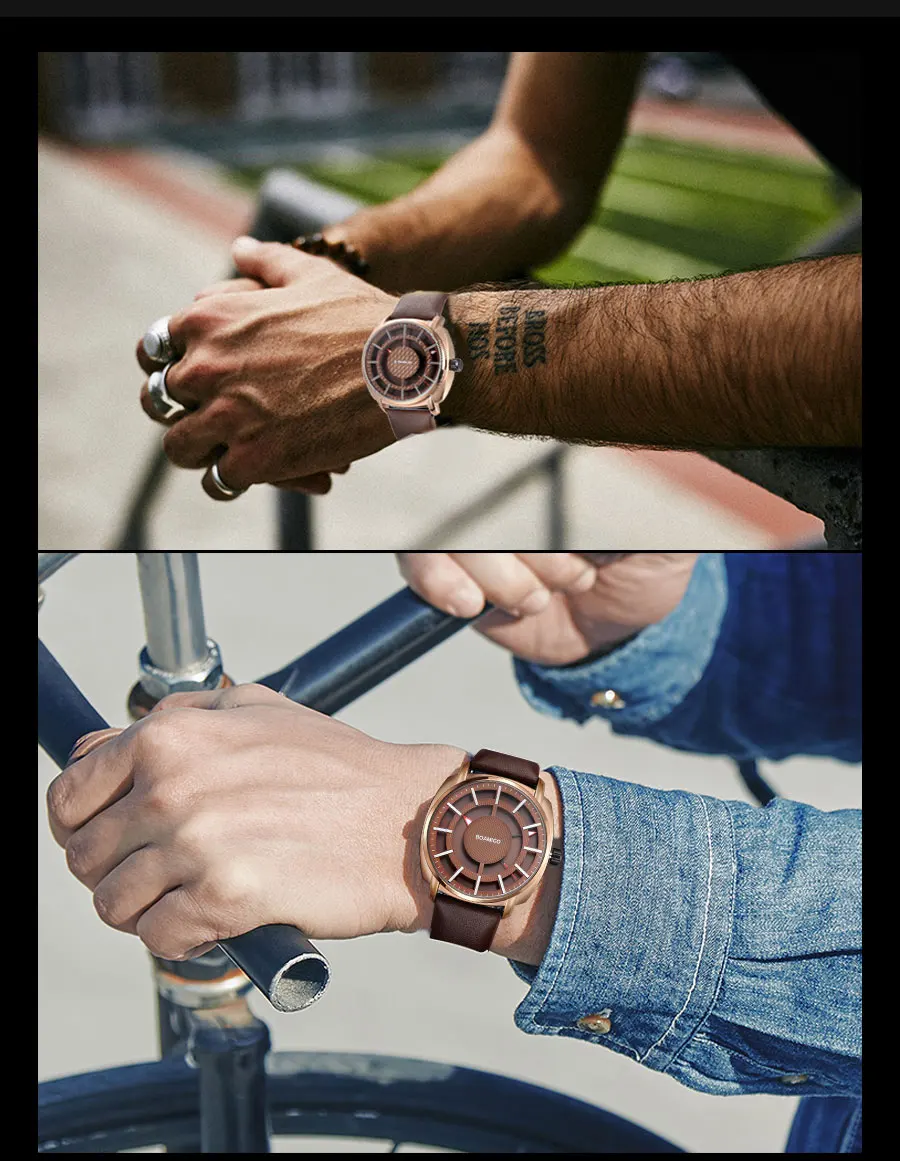 BOAMIGO 2018 New Mens Watches Fashion Casual Business Watch Quartz Waterproof Man's Wristwatch Durable Leather Relogio Masculino (19)