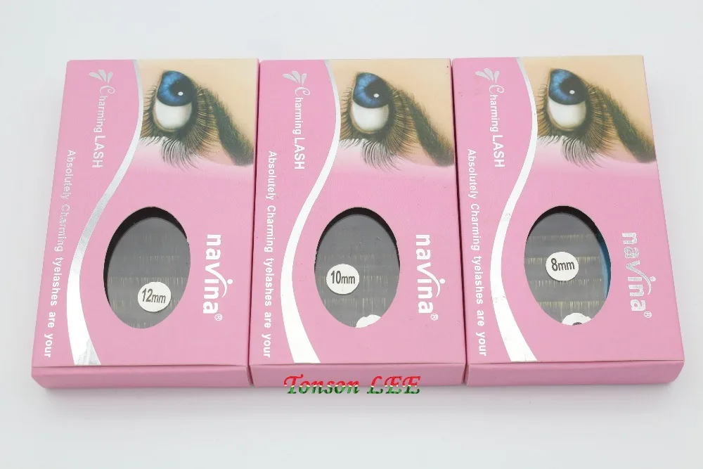 3 box Lot Professional 0 10C Curl 8 10 12MM Natural False Eyelashes Extension font b