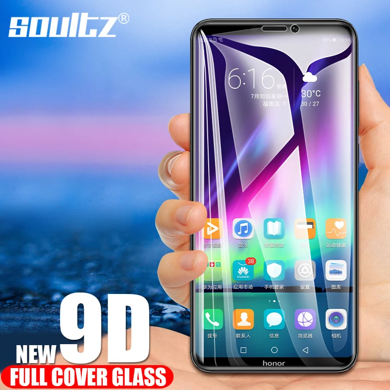 9D закаленный Стекло на huawei хонор 8X Honor 9 Lite 7A 7C 7X 10 защитное стекло P Smart 2019 Экран