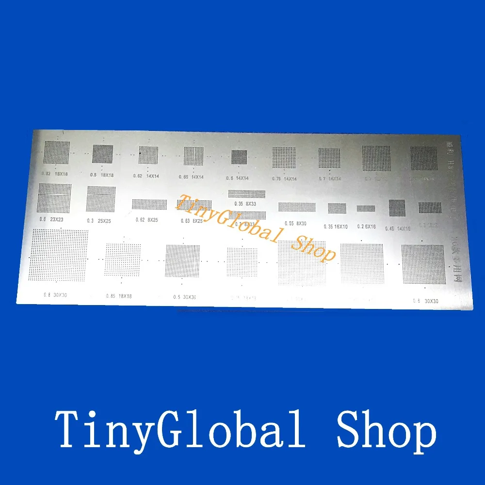 

XGE 26 Types Multi BGA Reballing Stencil dedicate kit Reball Tool Stencils for Samsung and xiaomi mobile phone chip