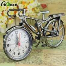 Винтажный велосипедный будильник в форме велосипеда, настольные часы для детей, велосипедный будильник, украшение дома