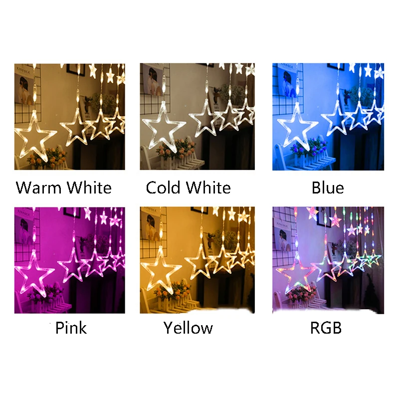Aliyeye 3M 138LED 220V Christmas Star Icicle String Fairy Curtain Lights Home Holiday Decoration Outdoor Waterproof lighting Aliyeye 3M 138LED 220V Christmas Star Icicle String Fairy Curtain Lights Home Holiday Decoration Outdoor Waterproof lighting